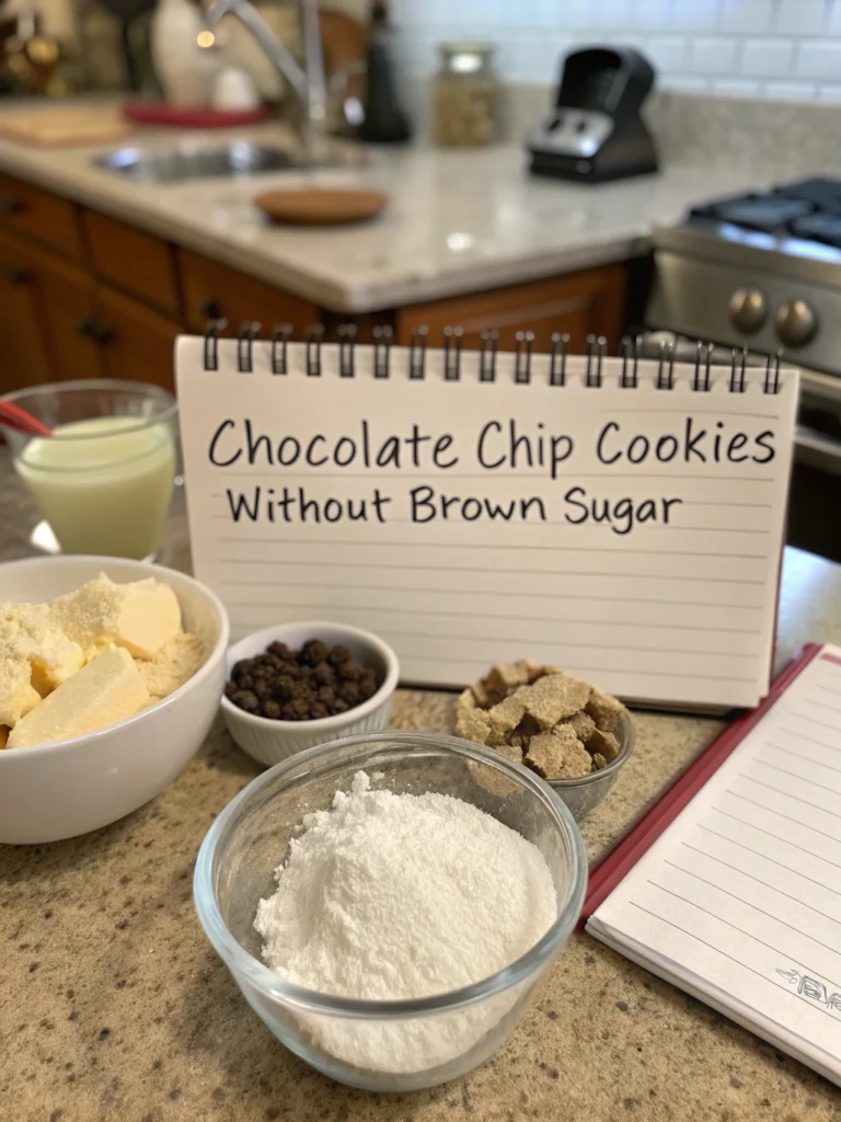chocolate chip cookie recipe without brown sugar